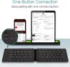 Klavyeler Taşınabilir Mini Katlanabilir Bluetooth Klavye, Şarj Edilebilir Kablosuz Klavye, Mac/iOS/PC için uygun