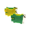 1 / 5pcs USLKG5 Ground Din Rail Vis Terminal Blocs UK-5N Green Green Earth Morsettiera Câble câble de fil Bornier 12AWG 4mm2