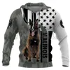 Eigendom van mijn Doberman 3D -geprinte hoodies unisex pullovers grappige honden hoodie casual street tracksuit