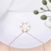 Card Giappone e Corea del Sud Collana per grande torta con diamanti in oro rosa Non sbiadire la rete semplice ed elegante rossa