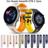 22 mm pasmo paska na nadgarstek dla Xiaomi Huami Amazfit GTR 3 3pro 2E 47mm Stratos Pace 2s 2 3 silikonowe obserwacje Xiaomi Mi Watch Color 2