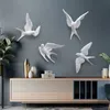 Nordiskt hart sväljer fåglar väggdekor trädgård vardagsrum prydnad harn hängande fåglar sväljer väggkonst skulpturer dekoration