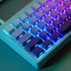 Accessories 1 Set Purple Orange Grey Gradient Keycaps PBT Double Shot Side Printed Backlit Key Caps Cherry Profile Keycap For MX Switches