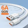 Cable de carga USB USB Type C Lupway para Xiaomi Samsung 6A Cable de teléfono móvil de carga rápida para la línea de datos de teléfonos celulares de Huawei
