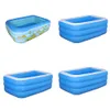 Inflatable Rectangular Swimming Pool Thickening Inflatable Pool For Kids Adult Outdoor Garden Backyard Summer Water Party