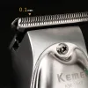 Trimmers Finishing Machine Barber Hair Clipper Professional Kemel 0 mm Cutter Dispositif Kamei Machine de coupe Clipres KMEI sans fil pour la tête