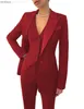 Costumes de femmes Blazers costume féminin 3 pièces Business Work Work Wear Pants Office Set Ladies Veste Casual Blazer + Pantal