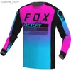 Cykelskjortor toppar Mens Cycling Jersey Bat Jersey Motocross Bicycle T-Shirts Mountain Jersey Clothing Downhill Jersey Y240410