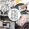 Summer Conch Shell Starfish Kitchen Towel Cleaning Cloth Microfiber Soft Household Super Absorbent Dish Washing Cloth