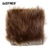 Wifreo 5x5cm naturalny kolor beaver fur włosy Floating Dubbing do suchej muchy Caddis Emerghs Nymph Mayfly wiązanie pstrąga wędkarstwo muchowe