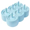 Mini Silicone Popsicle Molds Baby Diy Ice Cream Molder Food Easy-Release Food Gread Glass Tray Holders