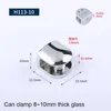 Assicatore di vetro fisso a montaggio in lega di zinco Pintendici per cornici per corparge per corparge per 6-8 mm/8-10 mm Strumenti di accessori in vetro