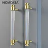 Ihomcasa 2022New Les poignées de meubles en cristal acrylique modernes armoire armoire en armoire tire les boutons de porte du tiroir