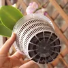 5pcs mesh Blumentopf Netto klares Plastik Orchideen Pflanzer Blumenpots Tablett Wurzel Atmungsfreies Wachstum Behälter Slots Wand Hanging Tasse