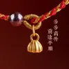 Bracelets de charme à main tressé la corde rouge chanceux Charms bracelets avec un ami bracelet pendentif pourpre Lotus