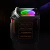 Towers Atx Computer Gamer Case Temperted Glass Pełne przezroczyste lustro otwarte komputer stacjonarny z 2x20 cm kolorami RGB West