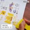 Pens Bula Hard Cover Doublesided Sketchbook for Drawing Release Paper Creative Planner Material Stickers Storage Book Coil Notebook