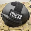 PRESS IR Patch Infrared Reflective Emblem Tactical Badge Media Journalist Correspondent Reporter Appliques