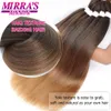 Miroir de Mirra Jumbo traite cheveux 20 "/ 26" ombre brun tressage cheveux pré-extensions de cheveux synthétiques étirés pour tresses au crochet