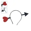 Divertimento rosso amore freccia freccia boppers fascia per la testa di San Valentino per capelli elastici Accessori per capelli a cerchio per festival festival