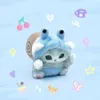 Japanese cross dressing rabbit, snail, frog, shark, cat plush toy doll keychain, grab doll machine pendant