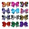 Capelli da 8 pollici in scala di sirene jojo bow nebys grandi grandi arcobaleno design colorato per bambini clips clip per capelli modalità accessori ll