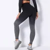 Calças ativas 2024 Ladies Summer Slimming Gym Clothing Duas cores Lycra Fabric Yoga