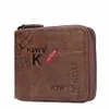 kavis Genuine Leather Men's Wallet Vintage Busin Mini Short Purse Rfid Blocking Card Holder for Women with Hasp Coin Pocket n8hN#