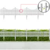 4PCS/set Garden Fence Garden Border Decorative Fence Picket Fence Plastic Garden Border Edge Garden Yard Wedding Decor Wholesale