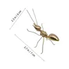 Vaser Ant Ornament Dekorativ figurskulptur Simulerad modelleringslegering Desk Metall Ant-Shape Desktop Room Decoration