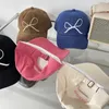 Ball Caps Ins Pink Bow Broidered Baseball Cap printemps et été Protection solaire Protection des chapeaux Sport Suncord Outdoor Driving Sunshade