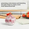 Storage Bottles Garlic Keeper Container Ceramic Jar Vent Design Kitchen Saver With Lid For Farmhouse