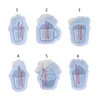 Moldes de silicone e moldes de chá de leite de café para moldes de chá de chá de chá para resina Moldes de jóias para resina epóxi