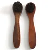 Long-handled Horse Hair Shoe Round Head Cleaning Brush Solid Color Useful Household Soft Polishing Tool Cleaning Brush