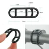 10/5/2st Gel Band för cykelstrålkastare Bakre lampstybar Post Mount LED Light Torch Holder Bungee Stretch Rubber Straps