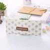 1 stycken Lytwtws nya Dot Grid Pen Pencil Bag Canvas School Stationary Få svarta verktyg Makeup Pouch Cosmetics Case