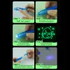 أقراص سحر رسم مضيئة لوحة الأطفال Tablet Draw in Dark Magic Lightfun Fluorescent Pen Children Toy Toy Toy