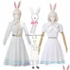 Costume de thème cosplay beastars haru lolita robe perruque oreilles femmes uniformes japonais uniformes blanc lapin halloween drop livraison vêtements dhsus