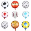 1/10 pezzi da 18 pollici round sport a forma di palloncini palloncini decorazioni per feste di compleanno di calcio per bambini.