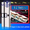 Super C Class 12 Cylinder Cylindre Antift Core of the Door Lock Universal Copled Chrome Cylinders Cylinders Cylinders Copper