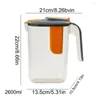 Vattenflaskor 2600 ml frukt infuser pitcher kök hushåll kall flaskan uppsättning hög temperaturbeständig juice dryck hink