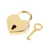 Ootdty Heart Shape Vintage Old Style Mini Archaize Padlocks Key Lock avec Key