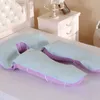 Only mat ! Pregnant Sleep Support Pillow Mat Ice Silk Mat Comfortable U Shape Mat Cover Summer Bedding