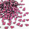 50g/lot 5mm Flying Love Happy Heart Angel With Wing Polymer Clay PVC for DIY Crafts Plastic Klei Mud Particles Clays