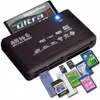 Mini Memory CardReader All in One Card Reader USB 2.0 480MBPS Card Reader Mini SDHC TF MS M2 XD CF Micro SD carder Reader