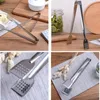 Stainless Steel Food Tongs Kitchen Utensils Buffet Cooking Tool Anti Heat Bread Clip Pastry Clamp for Desserts Salads Barbecue- for Kitchen Utensils Clip