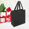 Aufbewahrungstaschen 10 PCs Party bevorzugt Papiergeschenk -Tasche Schwarze Süßigkeiten Keks kleiner Goodie -Geburtstag