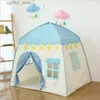 Tentes jouet 1,35 m de tente de bébé portable Toys pour enfants Tentes pliantes bébé jouent maison grandes filles rose princesse château enfant décor de chambre l410