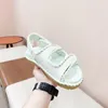 Sandali 2024 Summer Fashion Round Toe Women Scarpe Flat Casual Cash Concise Hook Loop Genuina Chaussure Femme Size 35-40