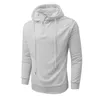 Herrtröjor solid färg hoodie dragkedja halsringning träning och fitness utomhus tröjor unisex mens svett skjortor